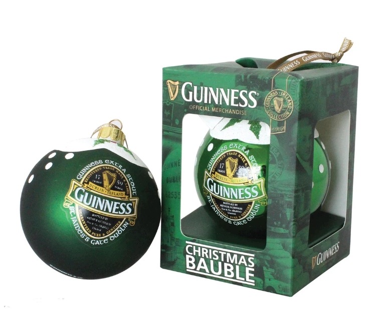 Guinness Vánoční ozdoba vánoční koule Ireland Collection Dárková krabička