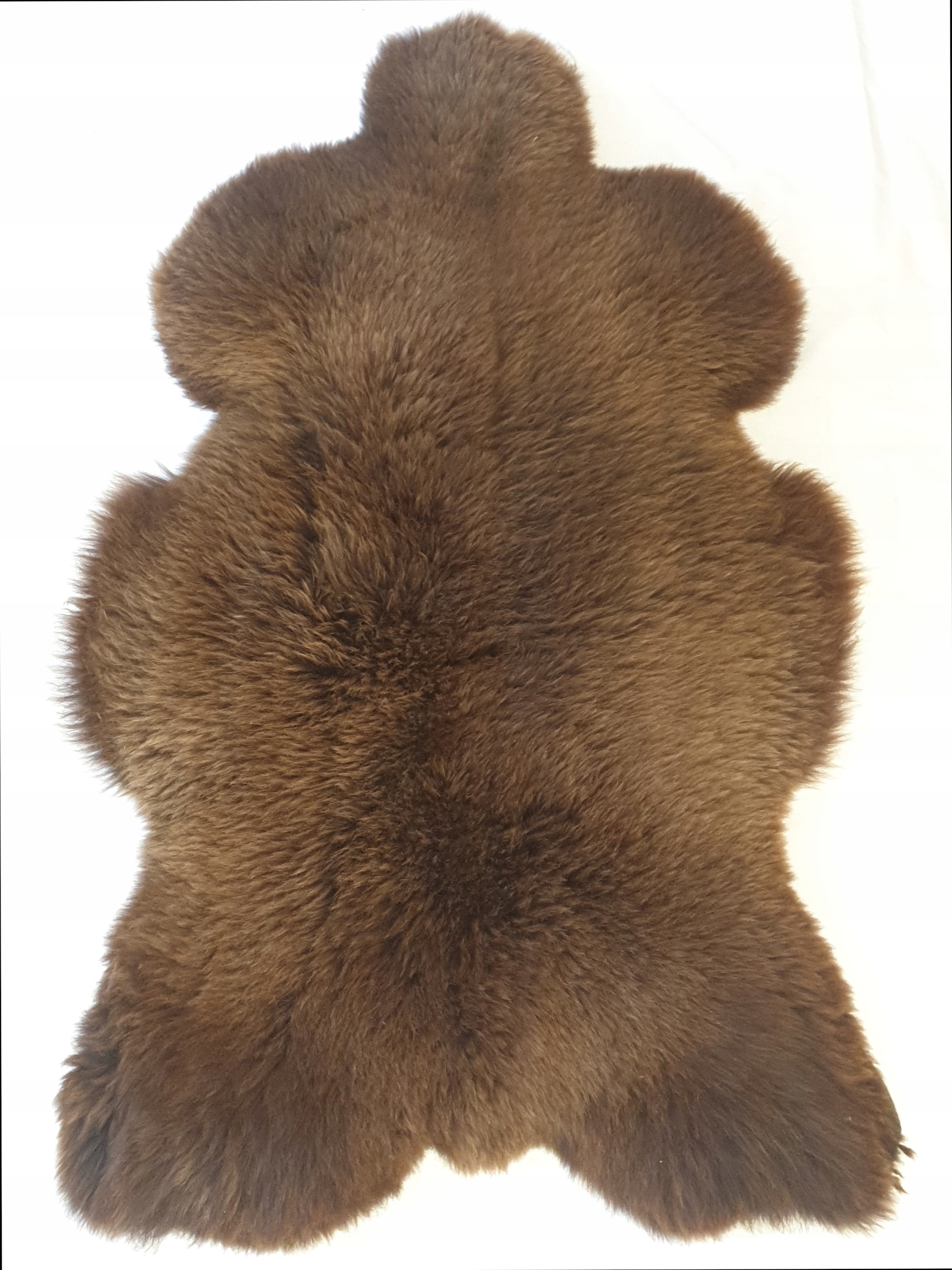 Ovčia koža hnedá prírodná XXL Bez Chromu