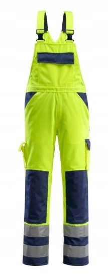Spodnie odblaskowe na szelkach Mascot Barras 82C56 żółte