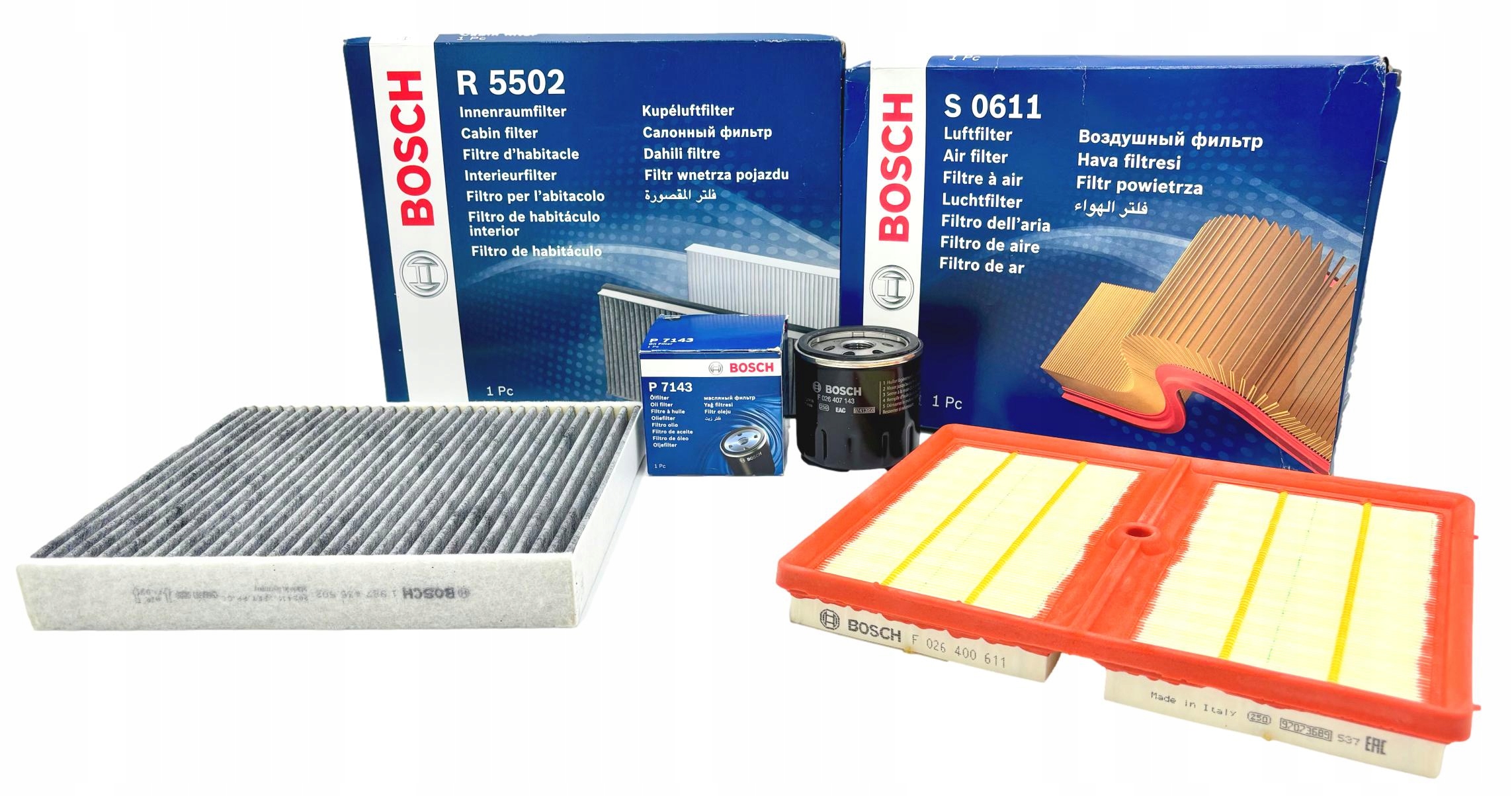 Bosch Sada Filtrů Škoda Fabia III 1.0TSI Chzb Dkld 95 1.0TSI Chzc 110KM