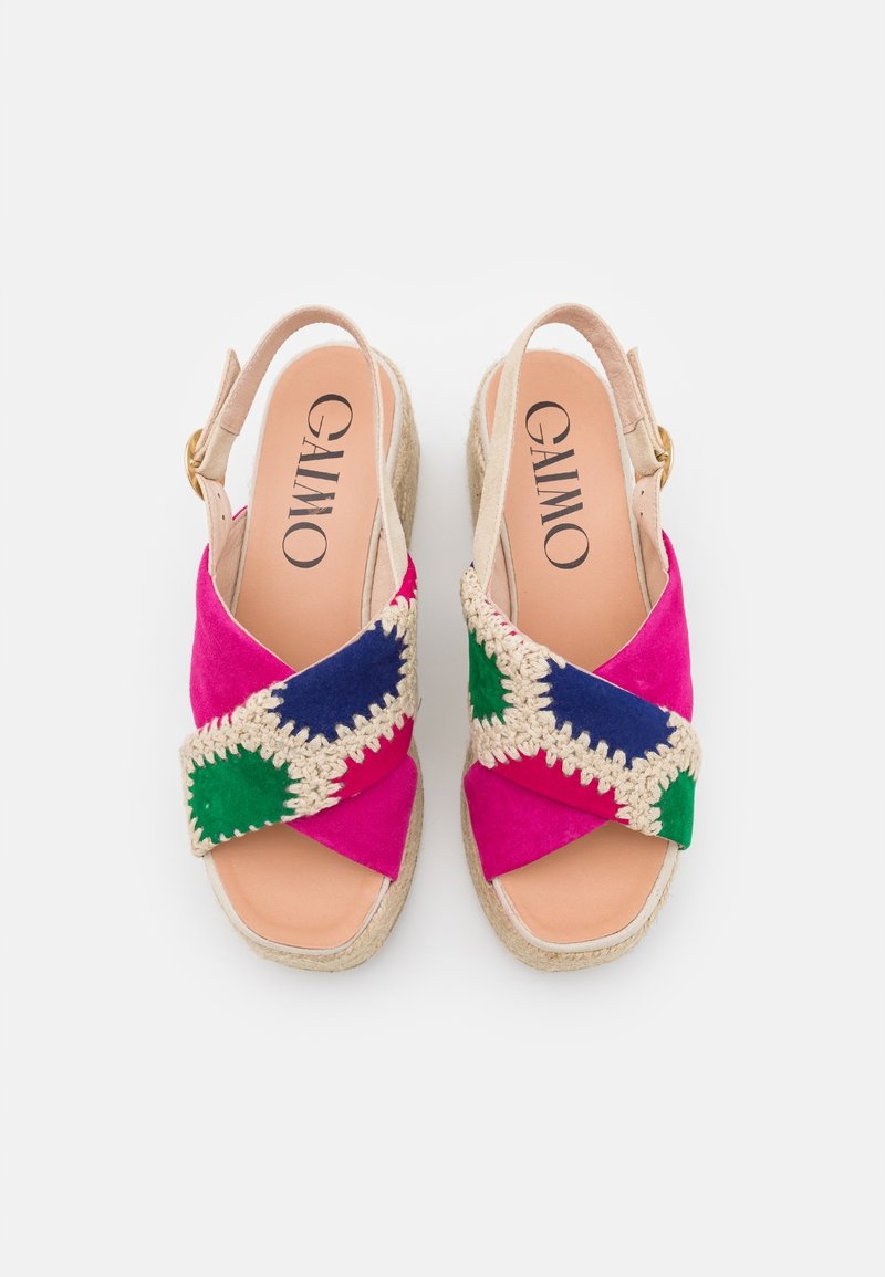 Espadryle kolorowego zamszu Gaimo 36 Rozmiar 36