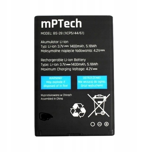 BATERIA ORYGINALNA MYPHONE HALO Q / HALO Q+ BS-28 1400mAh