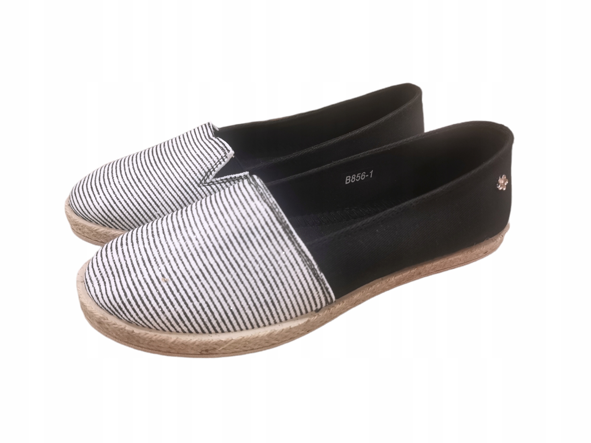 CZARNE TENISÓWKI ESPADRYLE 39 Oryginalne opakowanie producenta pudełko