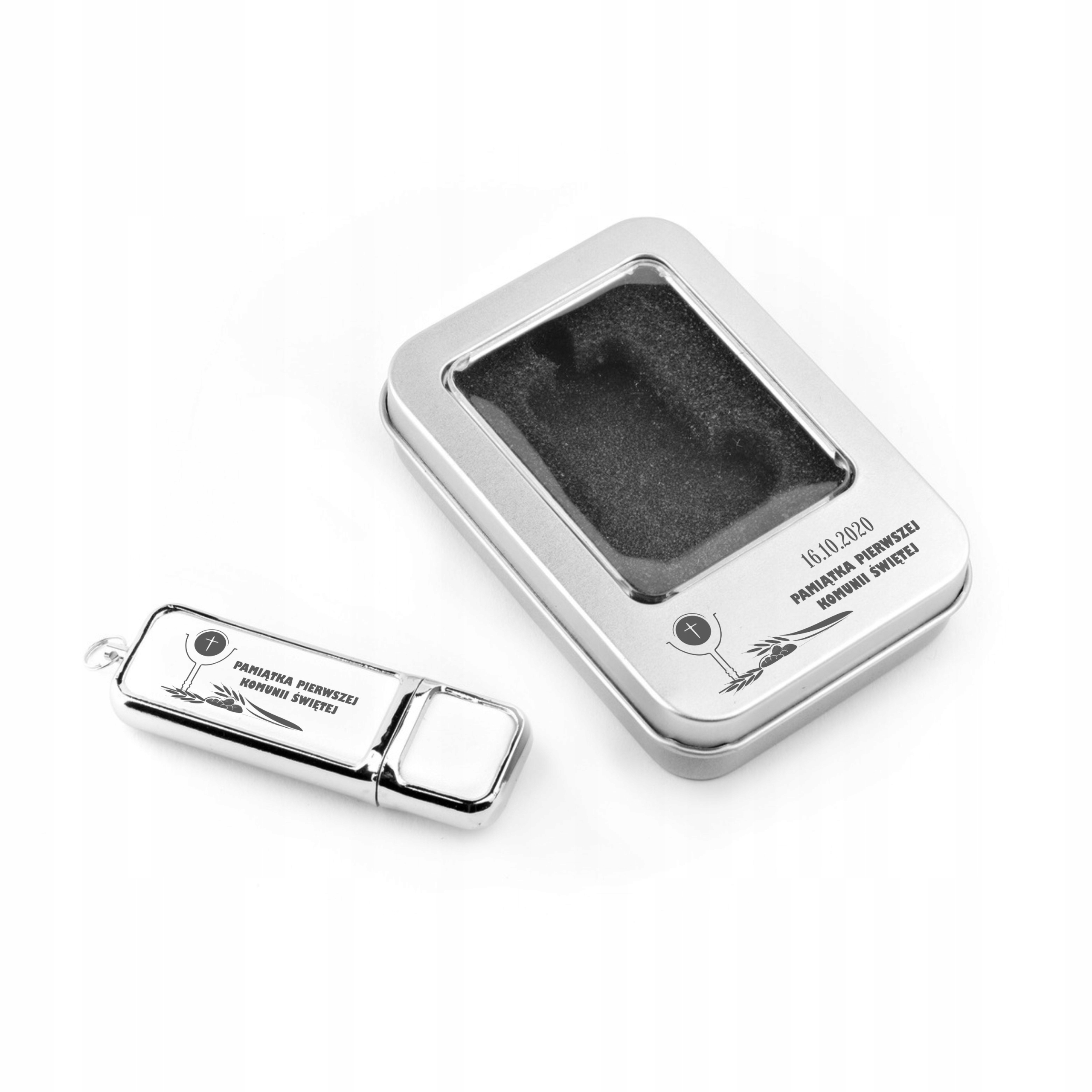 

Pendrive Skórzany 8 Gb 2.0 Box Grawer Komunia