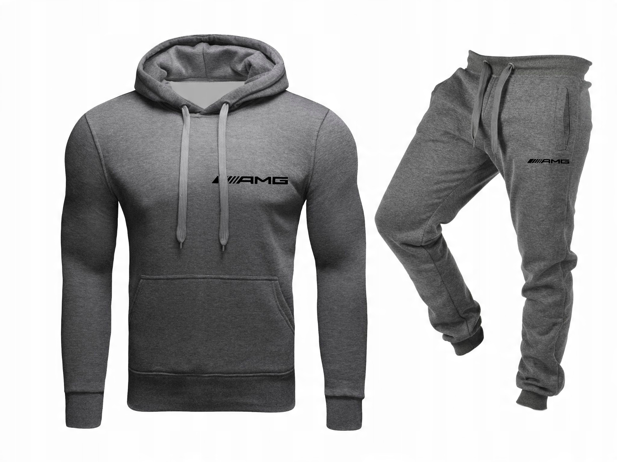 

Komplet Dresowy Dres Męski Amg Mercedes Szary L