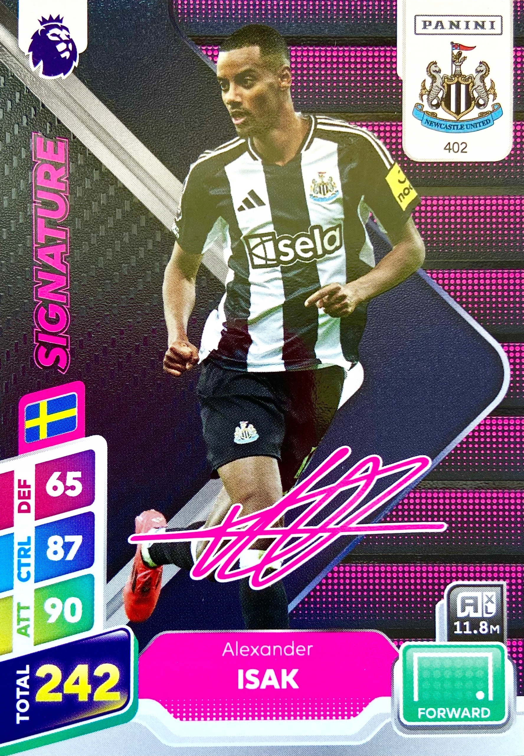 Premier League Plus 2025 Signature 402 Alexander Isak Newcastle United