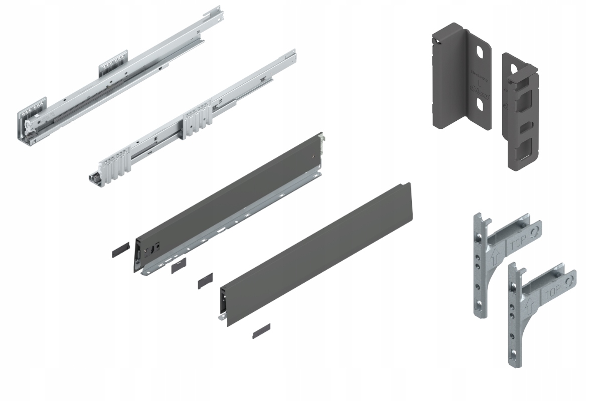 Blum Šuplík 550 Nízká zásuvka M Blm Antr 70kg