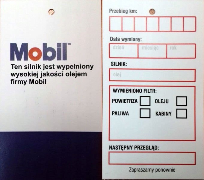 

Mobil Zawieszka na silnik przy wymianie oleju 1szt