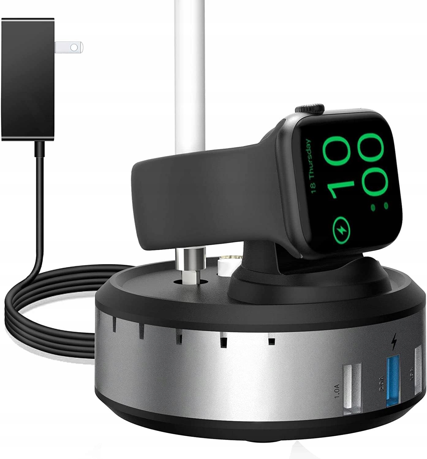 Stacja ładująca Apple Watch 8/7 i 3 wejścia USB