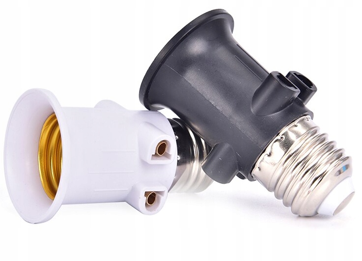 ROZGAŁĘŹNIK PRZEDŁUŻACZ ADAPTER OPRAWKA REMONTOWA ŻARÓWKI ZŁODZIEJKA E27 Typ gniazda Gniazdo