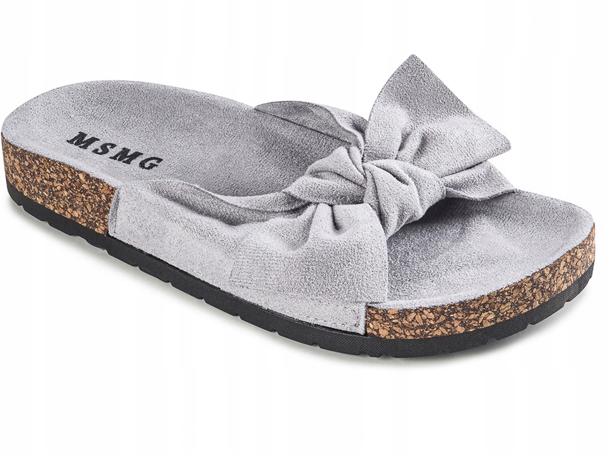 ZAMSZOWE SOLIDNE PROFILOWANE KLAPKI KOKARDA