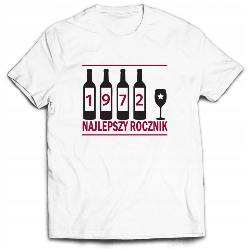 

Koszulka na Urodziny Najlepszy Rocznik 1972 50 L