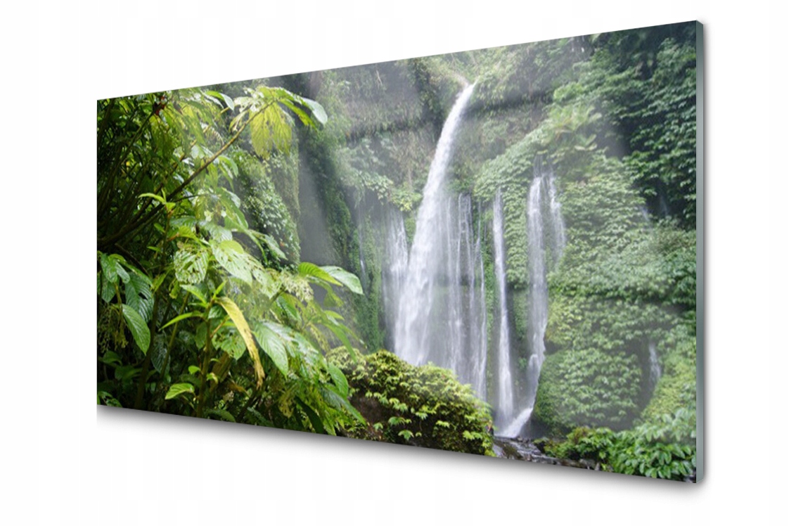 Obraz na skle Vodopád Příroda 120x60