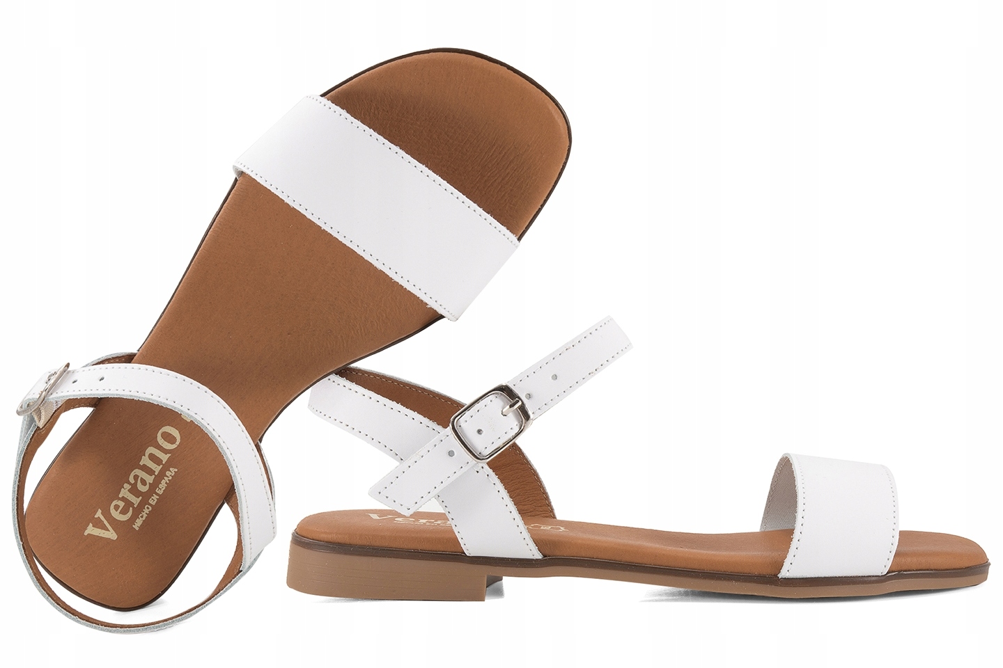 Verano 3090 Dámské Sandály Španělské Kůže bílé 35 Bílá