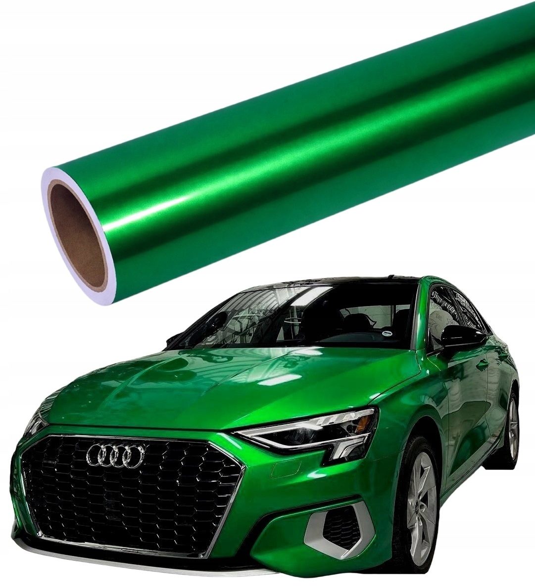 Fólie Zelená Metallic Lesklá 2m x 152cm Zelená Samolepicí Automobilová