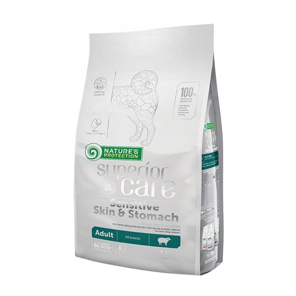 Levně Suché krmivo Nature's Protection Superior Care Sensitive s jehněčím masem 1,5 kg