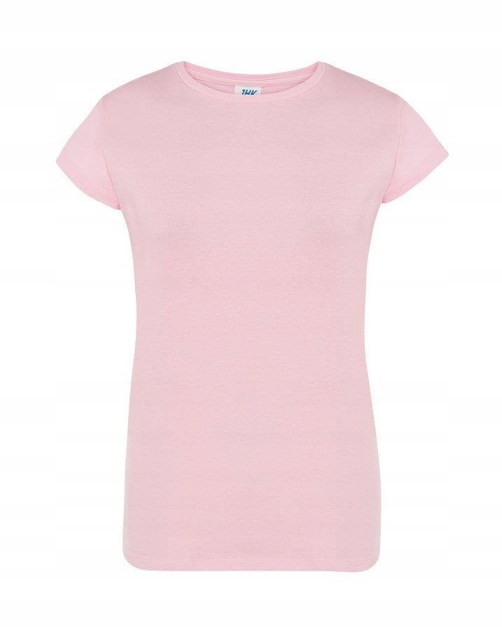 

Bawełniany t shirt damski Comfort Jhk Róż 2XL