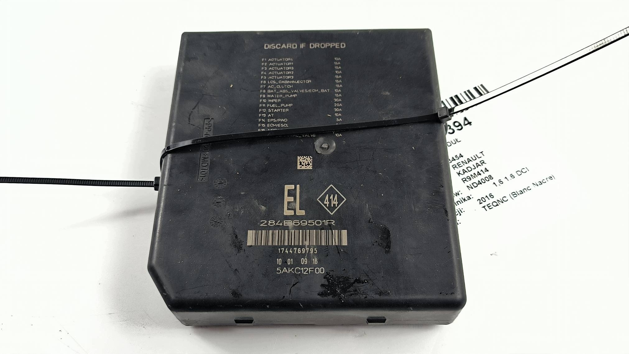 fuse box USM 284B69501R RENAULT KADJAR