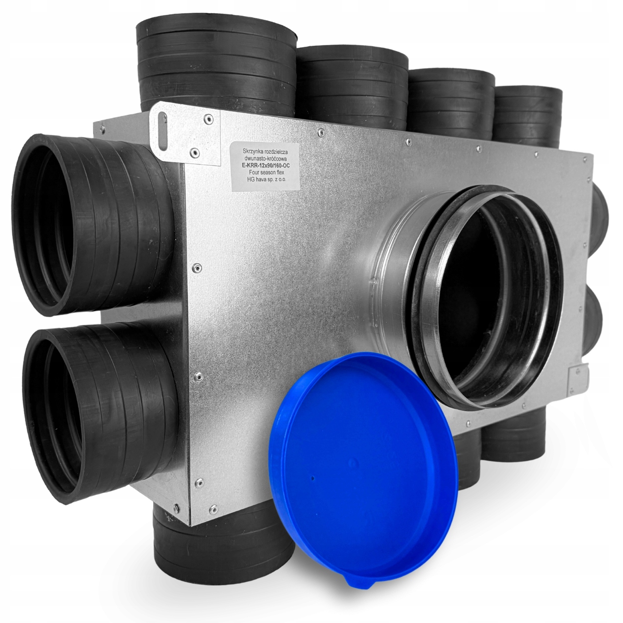 Rozvodná skříň, ventilační trubkový rozdělovač fi160 12x90 mm