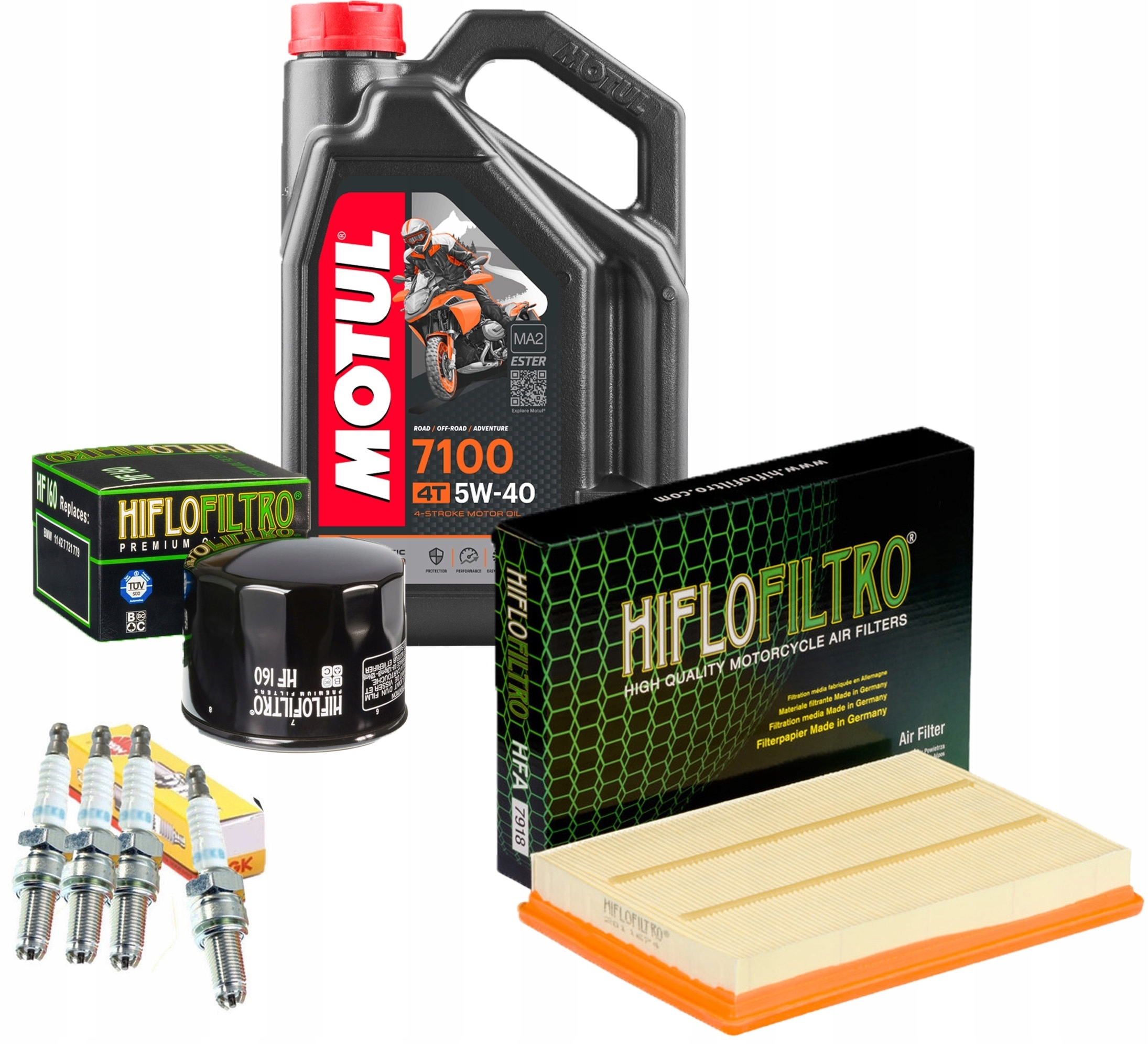 Olej Motul 5w40 BMW S1000 RR Filtr Świece