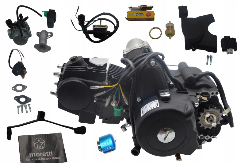 SILNIK 125 110 cc PÓŁAUTOMAT ATV QUAD 3+1 WSTECZNY BTS SUPER MOCNY Producent Moretti