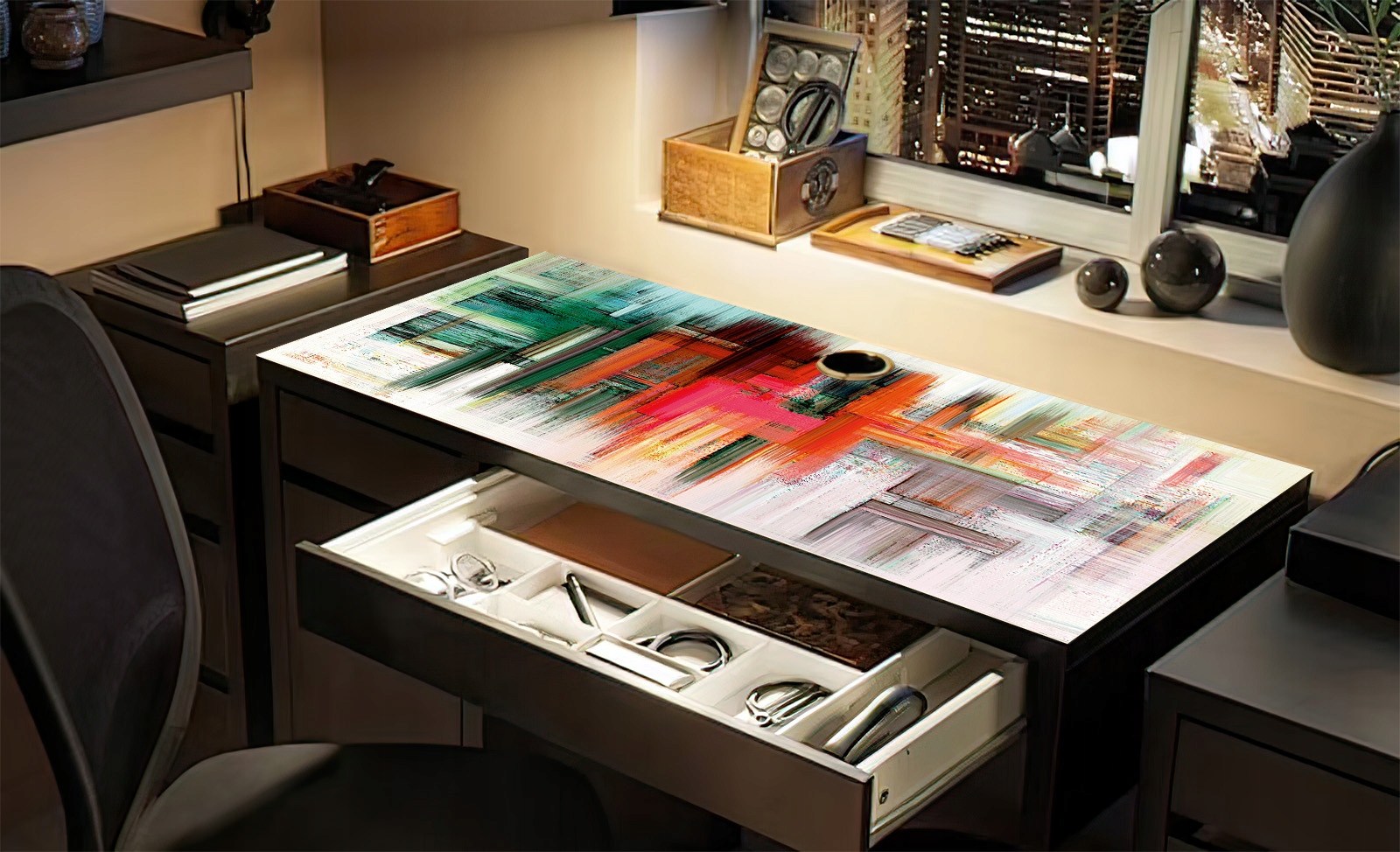 Mata Ochronna na Biurko ikea abstrakcja 105x50cm Marka matoMAT