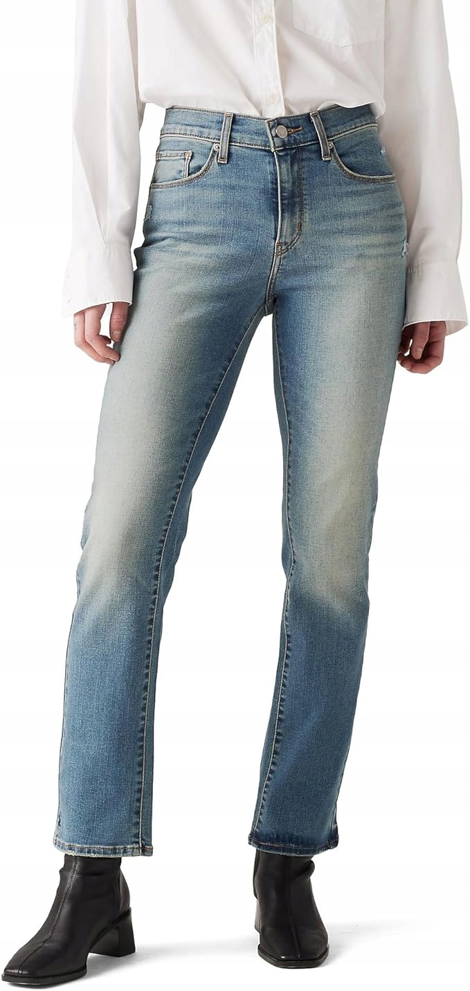 Levis Dámské Džíny Úzké Nohavice S Oděrkami Středního Stavu 31X32 6FA
