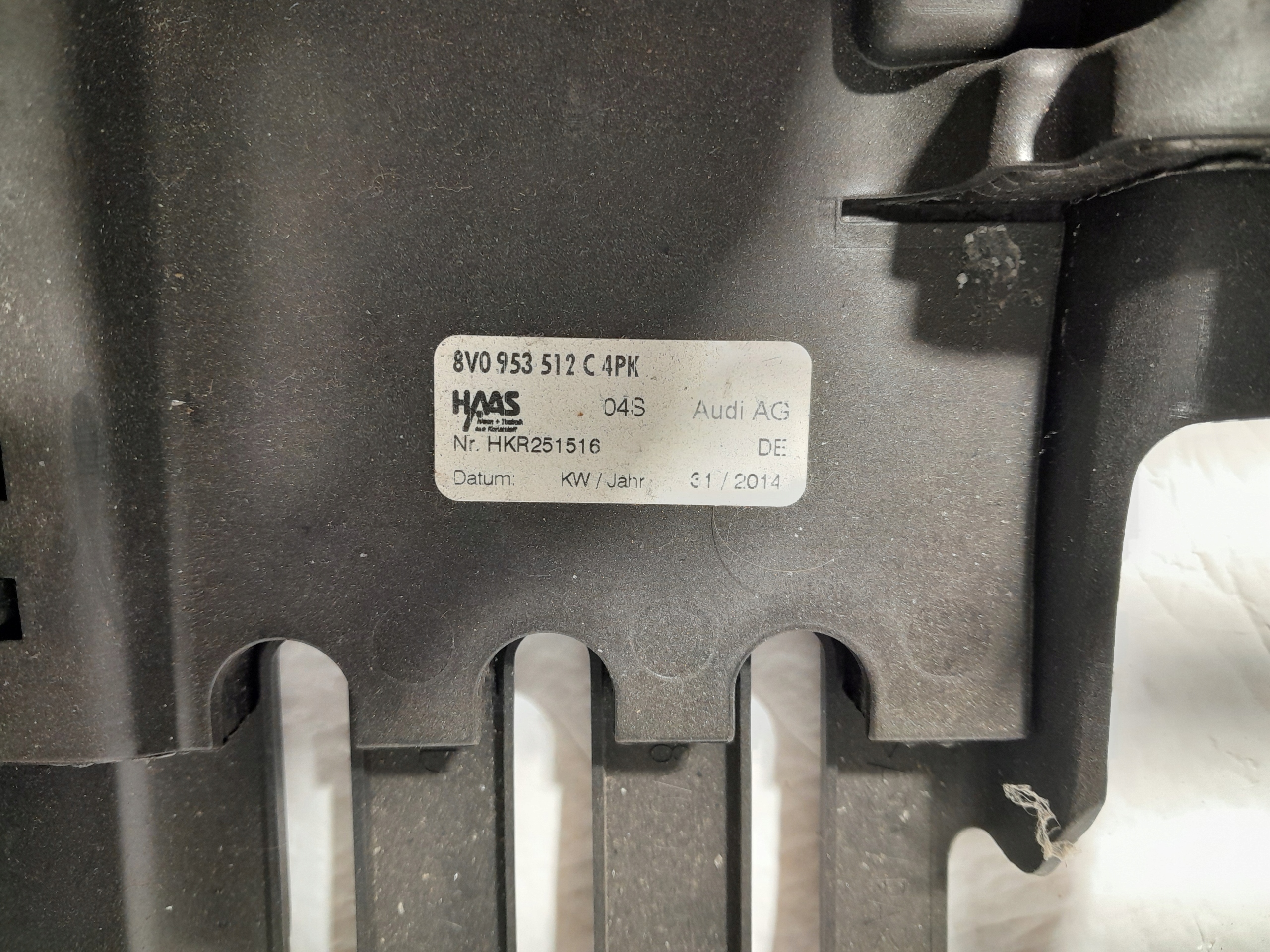 AUDI A3 S3 8V Blende Abdeckung der Lenksäule lenkrad 8V0953512C