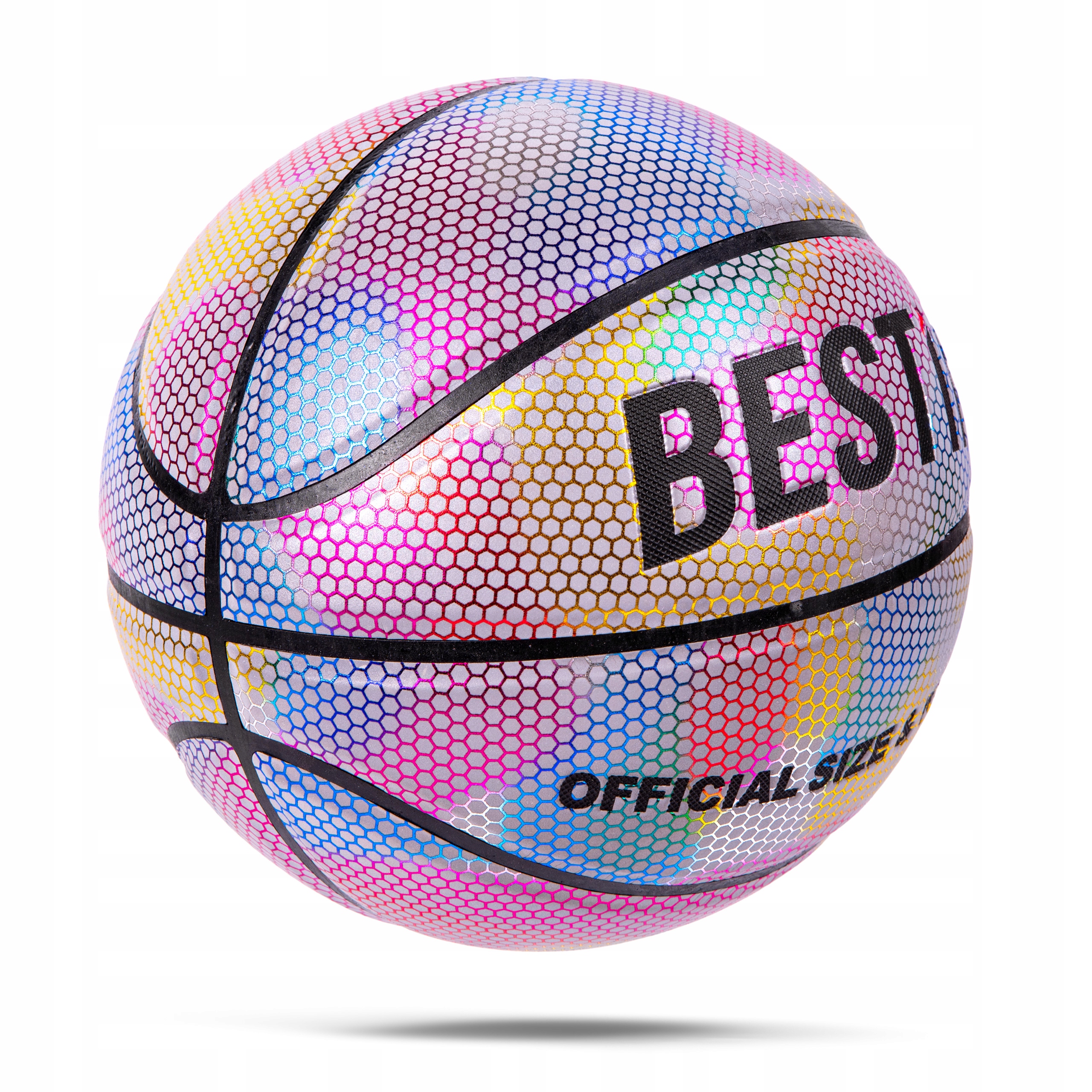 PIŁKA DO KOSZYKÓWKI KOSZA ŚWIECĄCA HOLOGRAFICZNA 7 Kod producenta BPK05