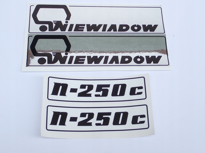 Naklejki zestaw komplet nalepek Niewiadów N-250C naklejka Prl przyczepa