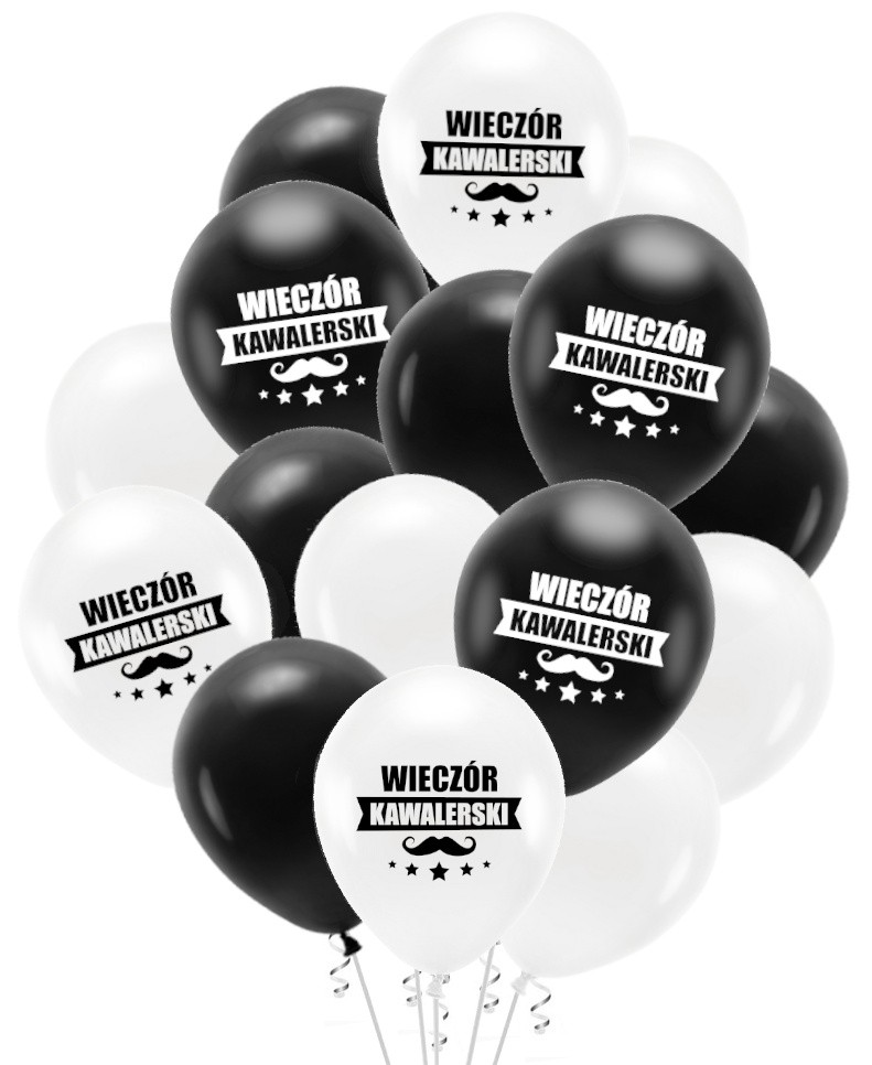 

Zestaw balonów Wieczór Kawalerski 16szt hel powiet