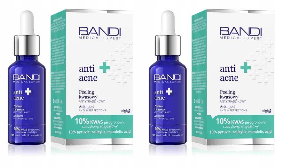 2x Bandi Peeling kwasowy antytrądzikowy 30 ml