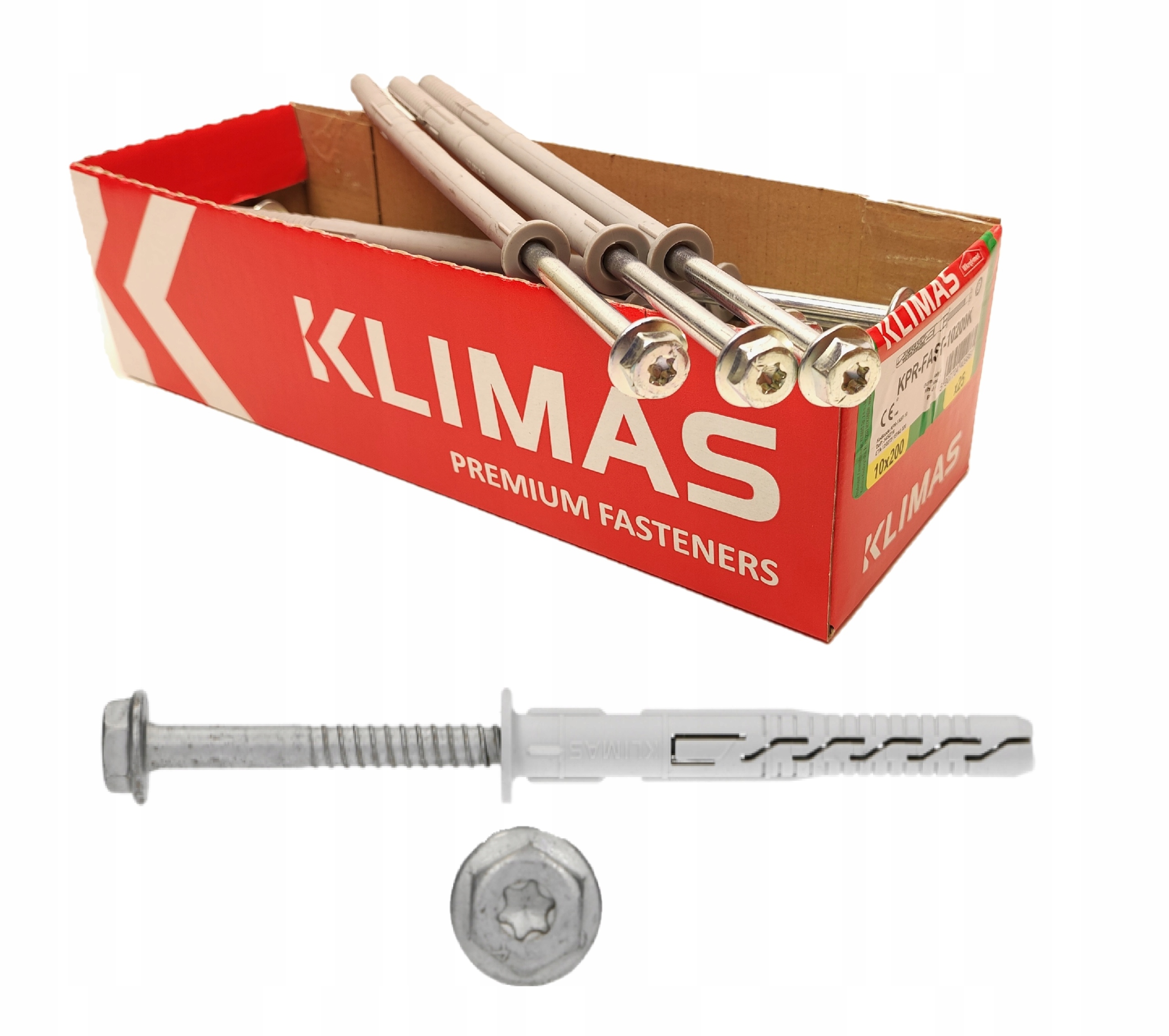 Rámové rozpěrné kolíky Kpr-fast 12X260 mm Klíč/torx 25 Ks.