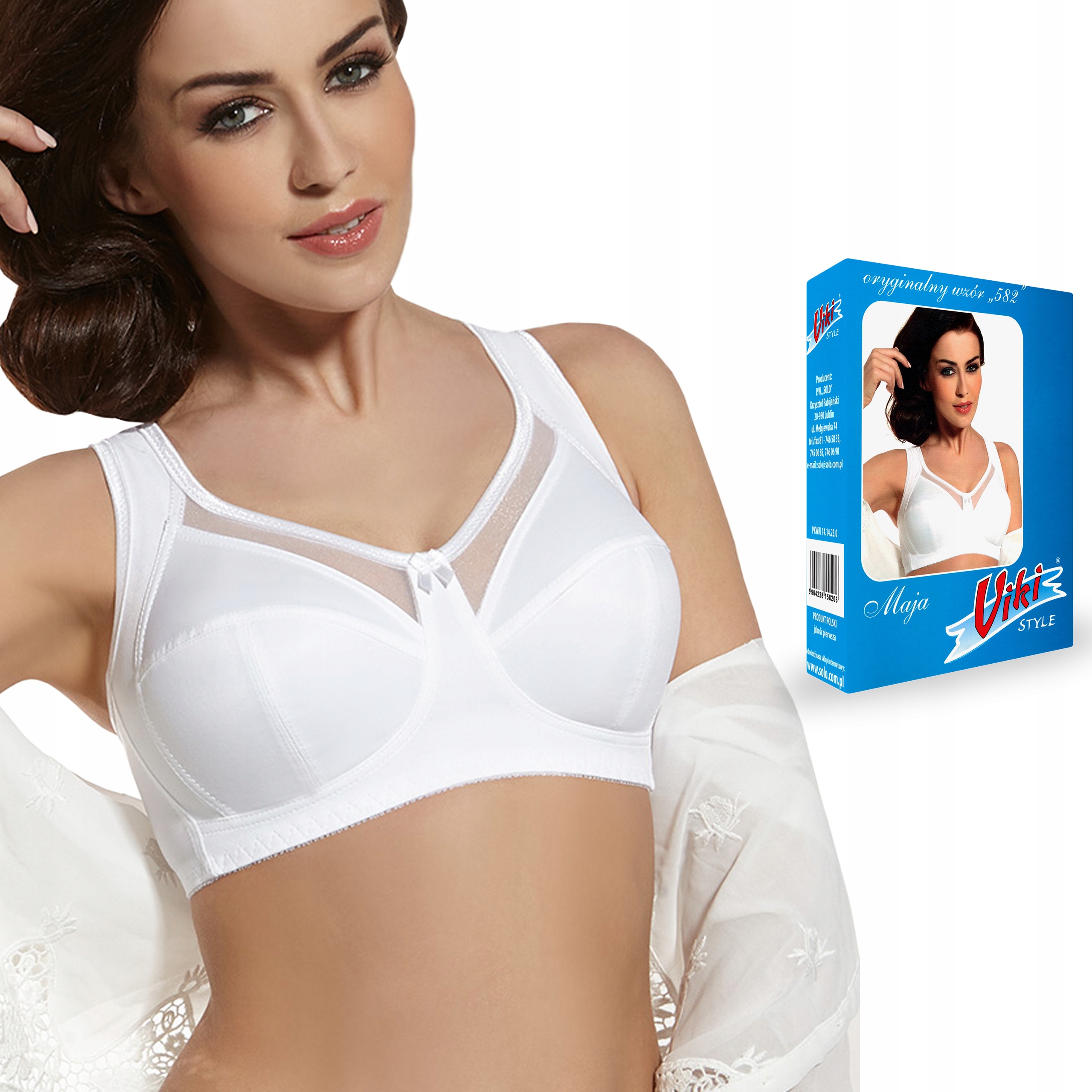 

biustonosz Viki Maja 582 biały 85G
