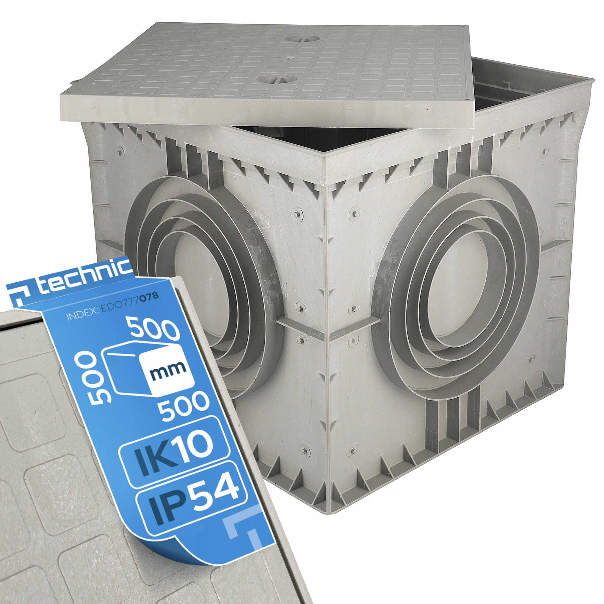 Edo Pôdna, kontrolná a meracia šachta bleskozvodu IP54 500х500x500