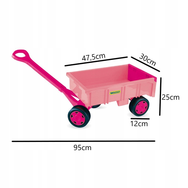 Wader 10963 Gigant wózek przyczepa żółty Minimalny wiek dziecka 1