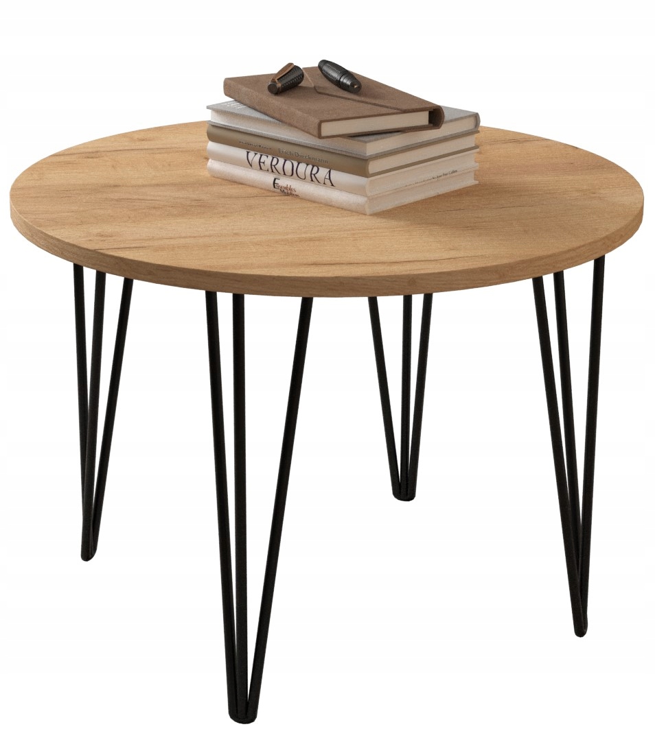 

Stolik kawowy ława okrągła Kastylia 60 metal nogi