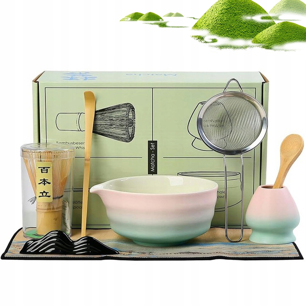 Levně Sada Na Čaj Matcha Tradiční 8 Ks Ideální Dárek