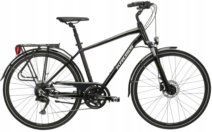 Rower trekkingowy męski Kross Trans 5.0 28 XL(23") czarno-szary połysk