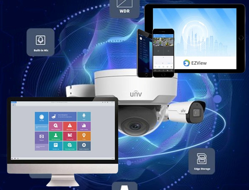 Rejestrator IP Uniview NVR301-08LS3-P8 / 8 kamer, 8MPx, 8 x PoE, VCA Technologia IP