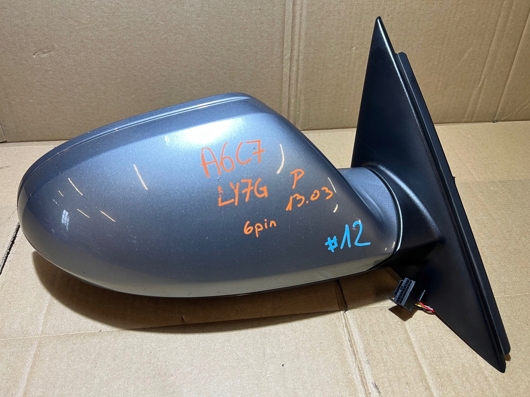 AUDI A6 C7 LY7G mirror right 6 PIN UK