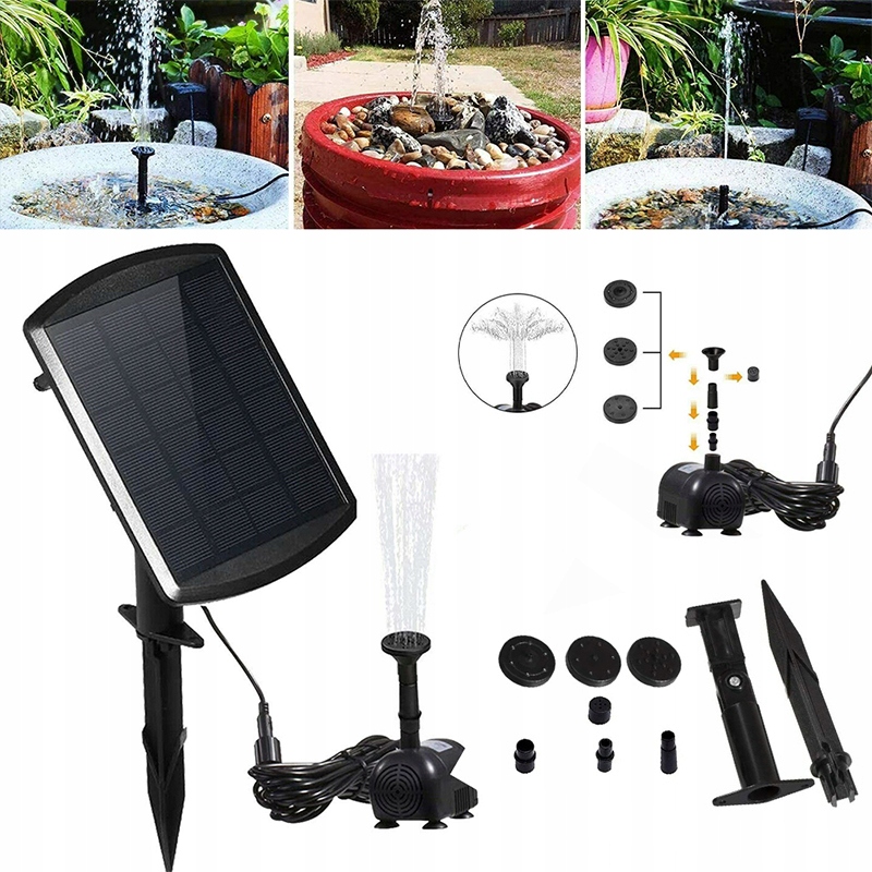 SŁONECZNA POMPA WODNA BASEN ZEWNĘTRZNY POMPA WODNA DO STAWU FONTANNA