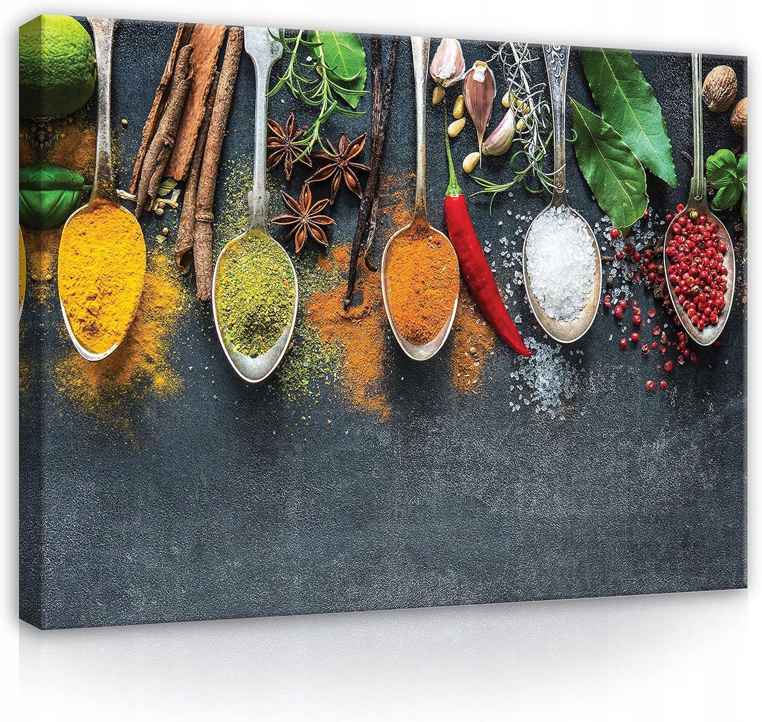Obraz 120x80 Koření kořeněné kulinářství aroma chuť skořice anýz pepř