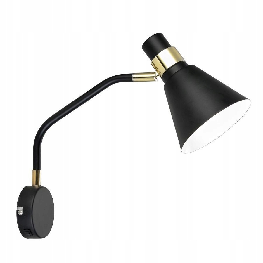 Nástěnná lampa Biagio Černá Industriální kovové svítidlo E14 Italux