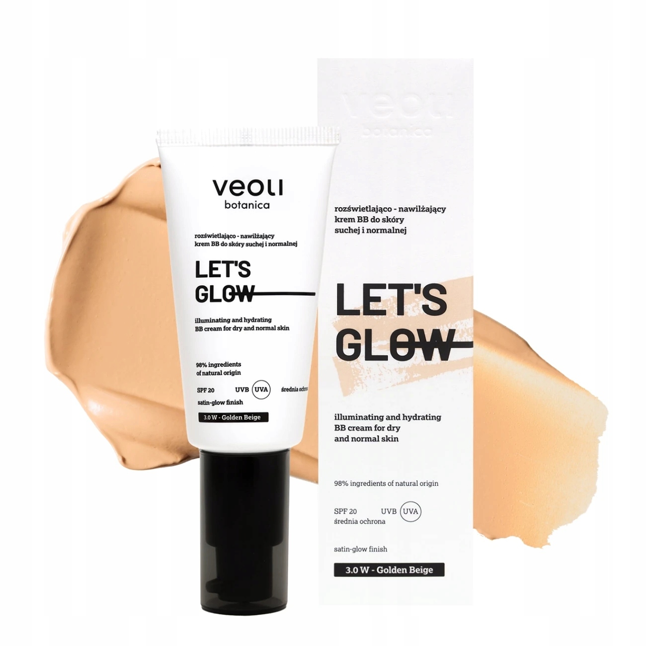 Veoli Botanica Let's Glow Spf 20 3.0W Golden Beige 30ML