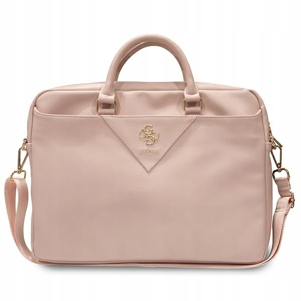 Pouzdro na notebook 16" Guess Triangle Růžová taška