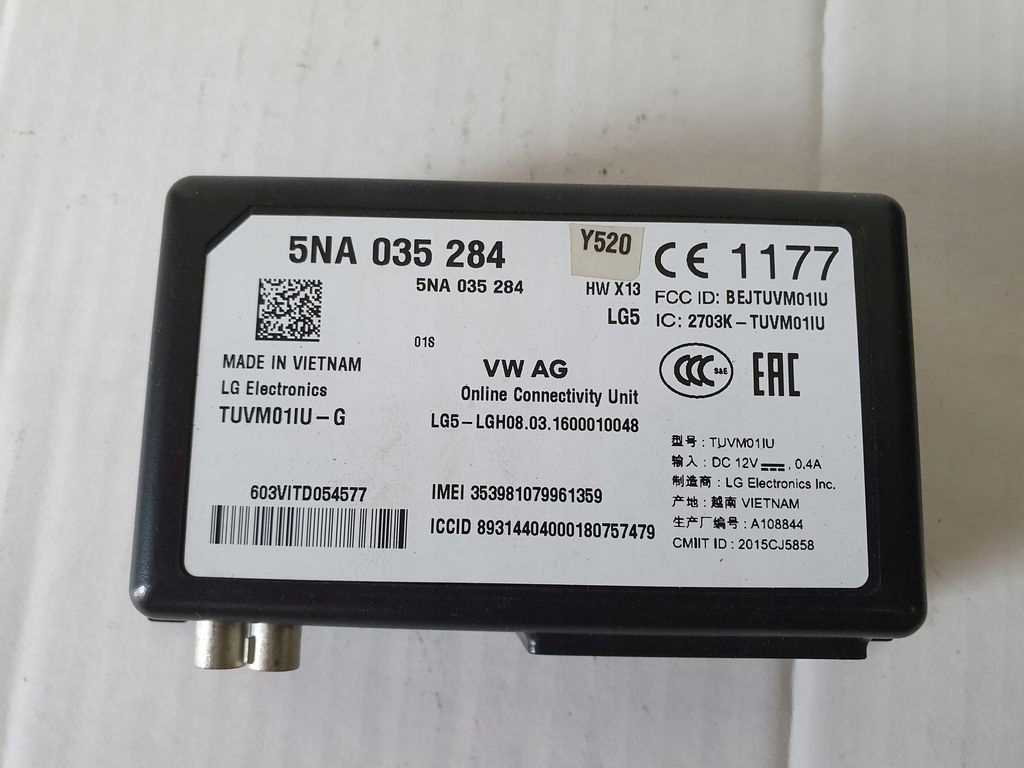 control unit module ONLINE 5NA035284 VW AUDI SKODA