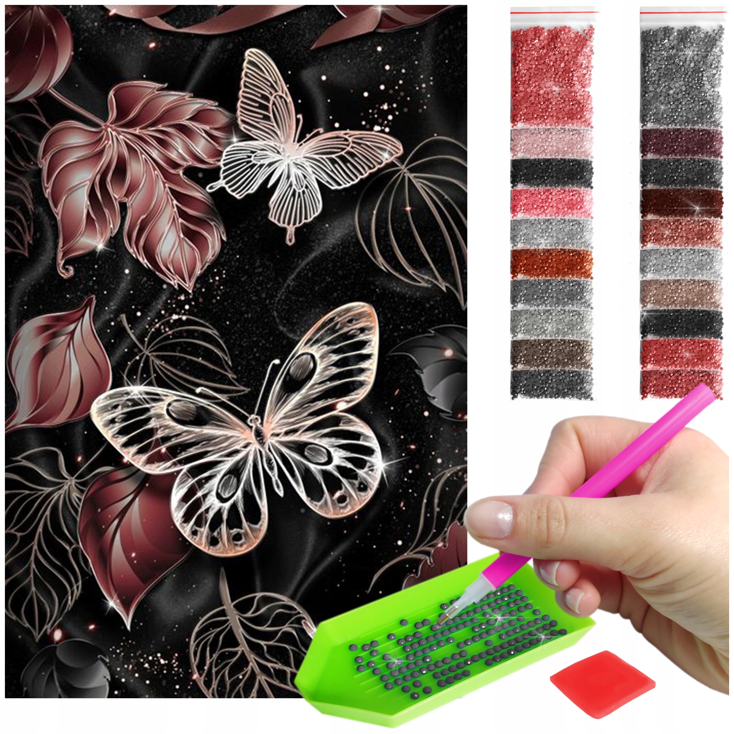 Haft Diamentový Velký 60x40cm Diamond Painting Mozaika Diamentové Příslušenství