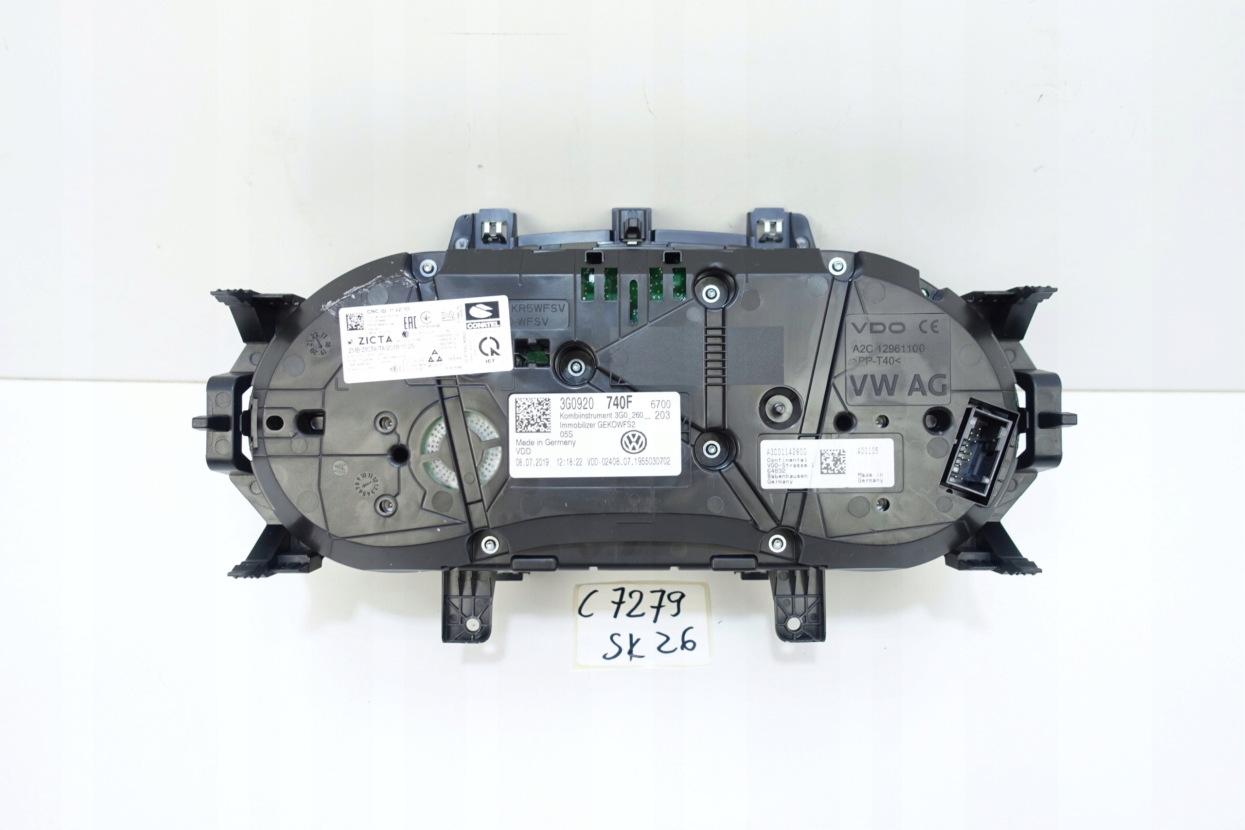 dials dials VW PASSAT B8 3G0920740F 34198KM