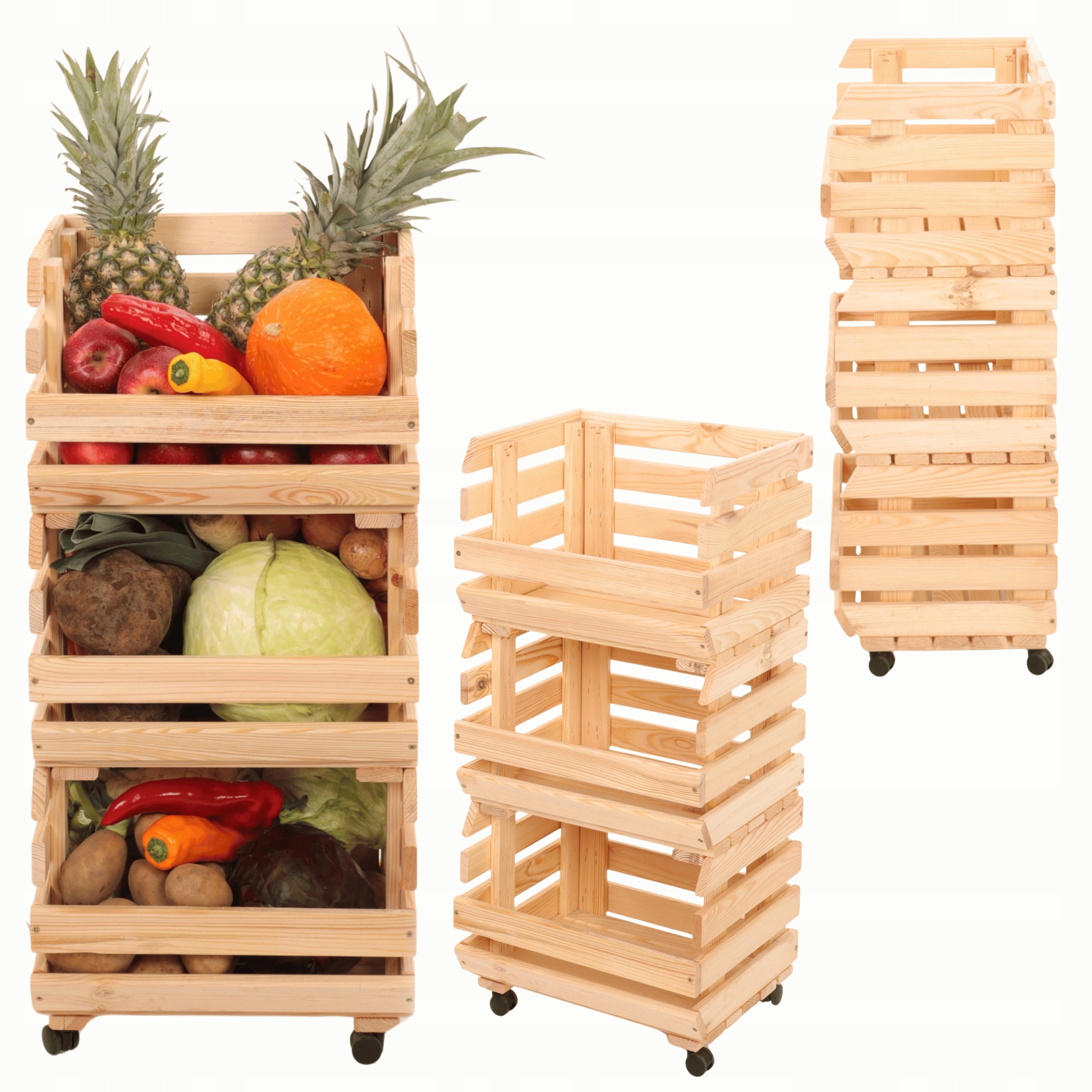 Dřevěná skříňka Stolmak 90 l 79 x 37 x 30 cm